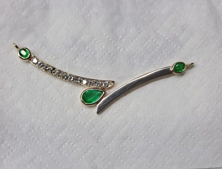 Stunning custom pendant made from the design drawing, featuring precise craftsmanship and polished finish