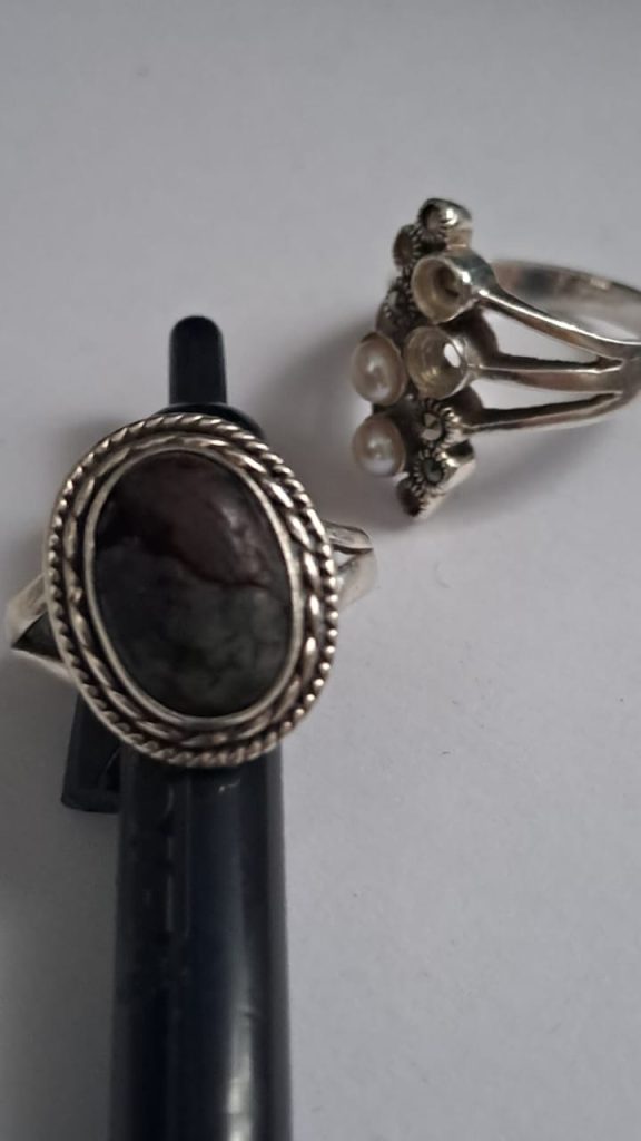 Worn and damaged ring before professional repair